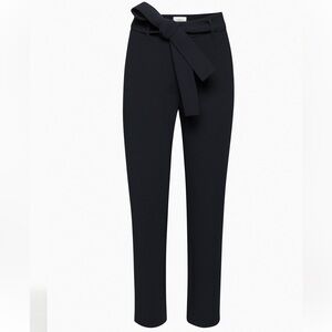 Aritzia Wilfred tie front pant black short 0